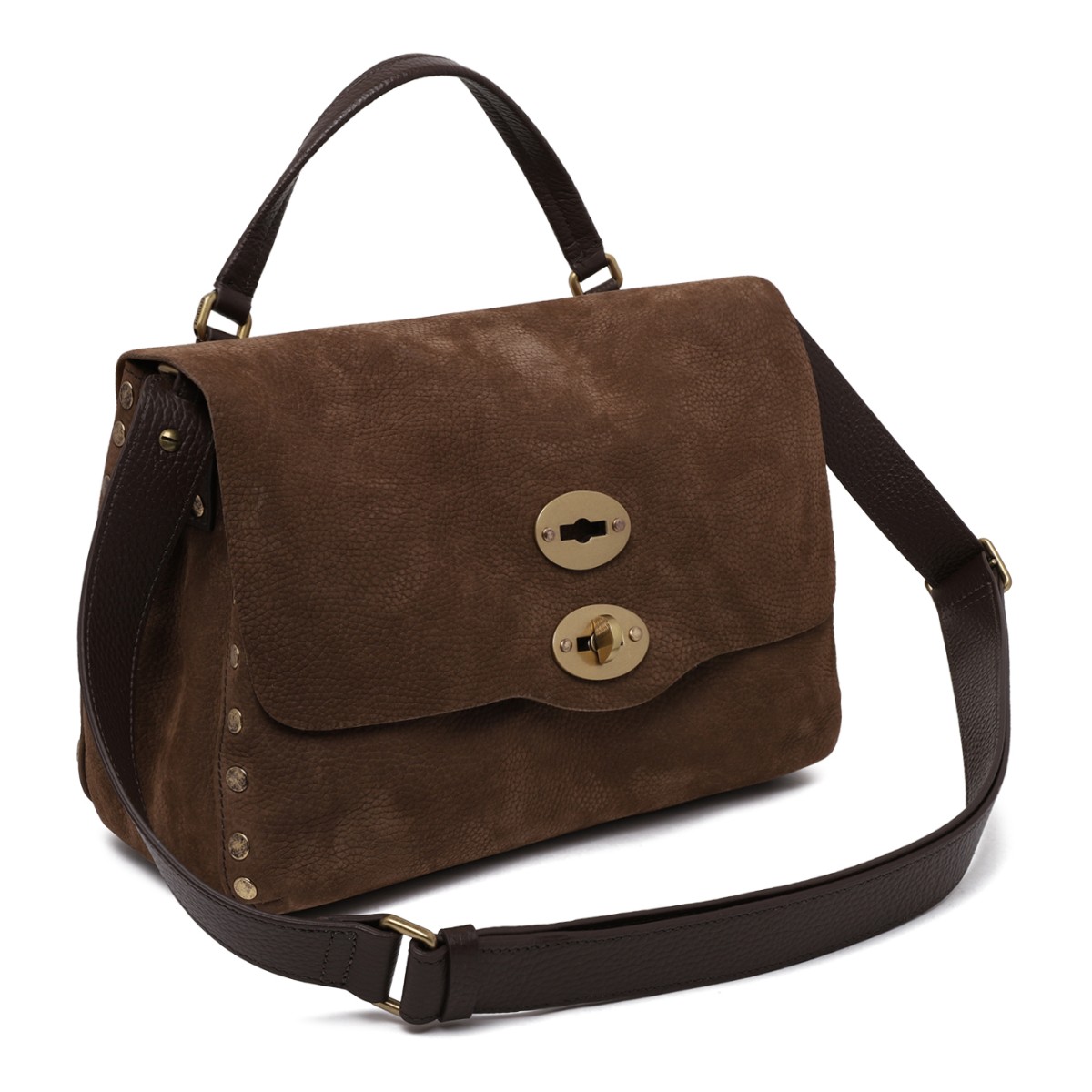 Zanellato Brown Suede Postina Bag.