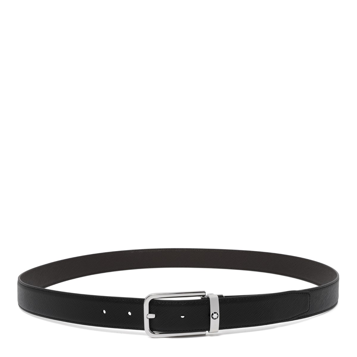 Montblanc Black Leather Belt.
