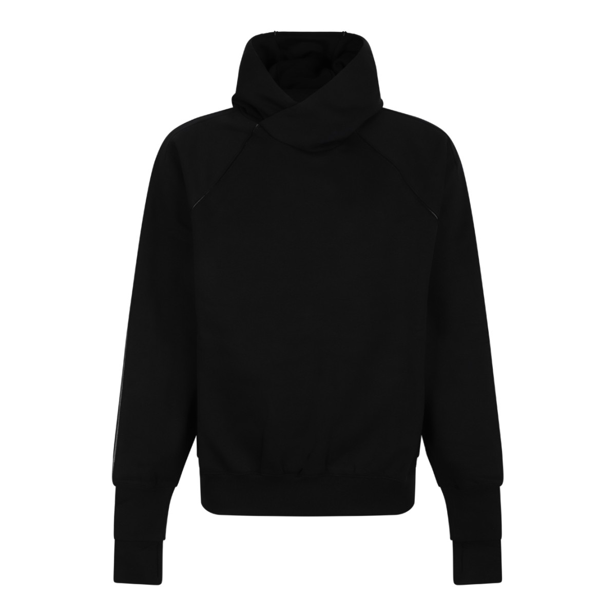 Thom Krom Black Hooded Sweatshirt.