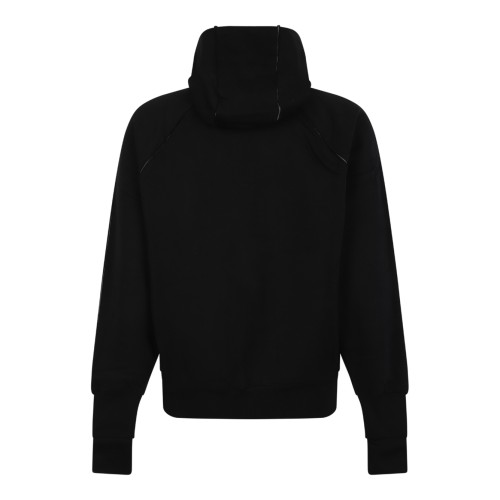 Thom Krom Black Hooded Sweatshirt.