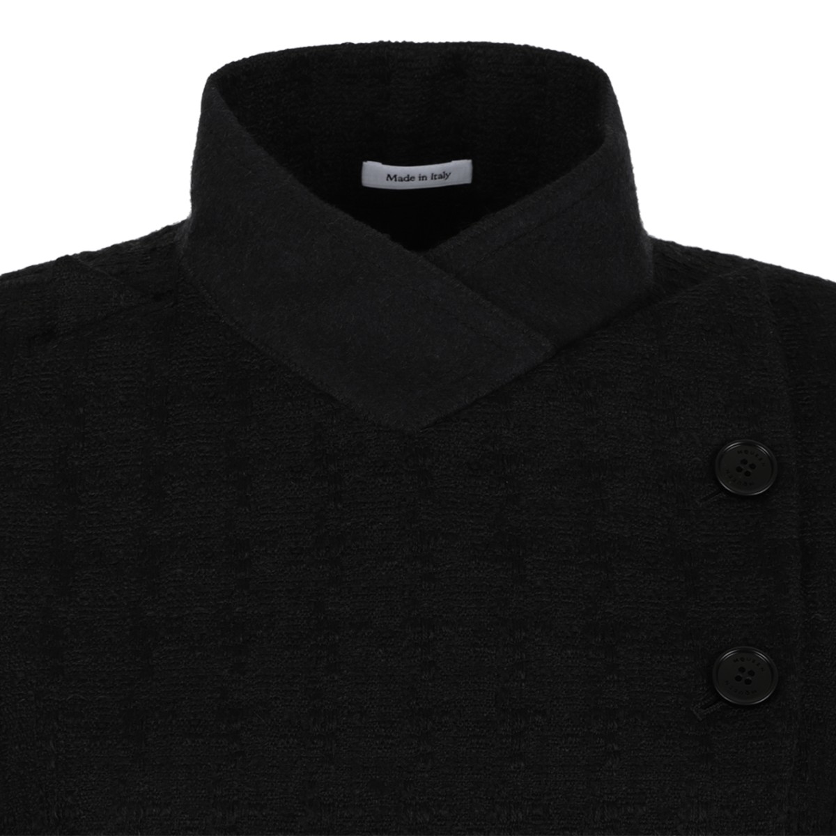Alexander McQueen Black Asymmetric Tailored Blazer.