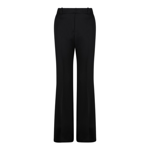 Alexander McQueen Black Flared Tailored Trousers.