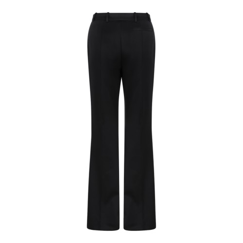 Alexander McQueen Black Flared Tailored Trousers. 2