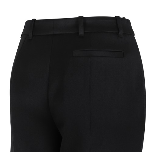 Alexander McQueen Black Flared Tailored Trousers.