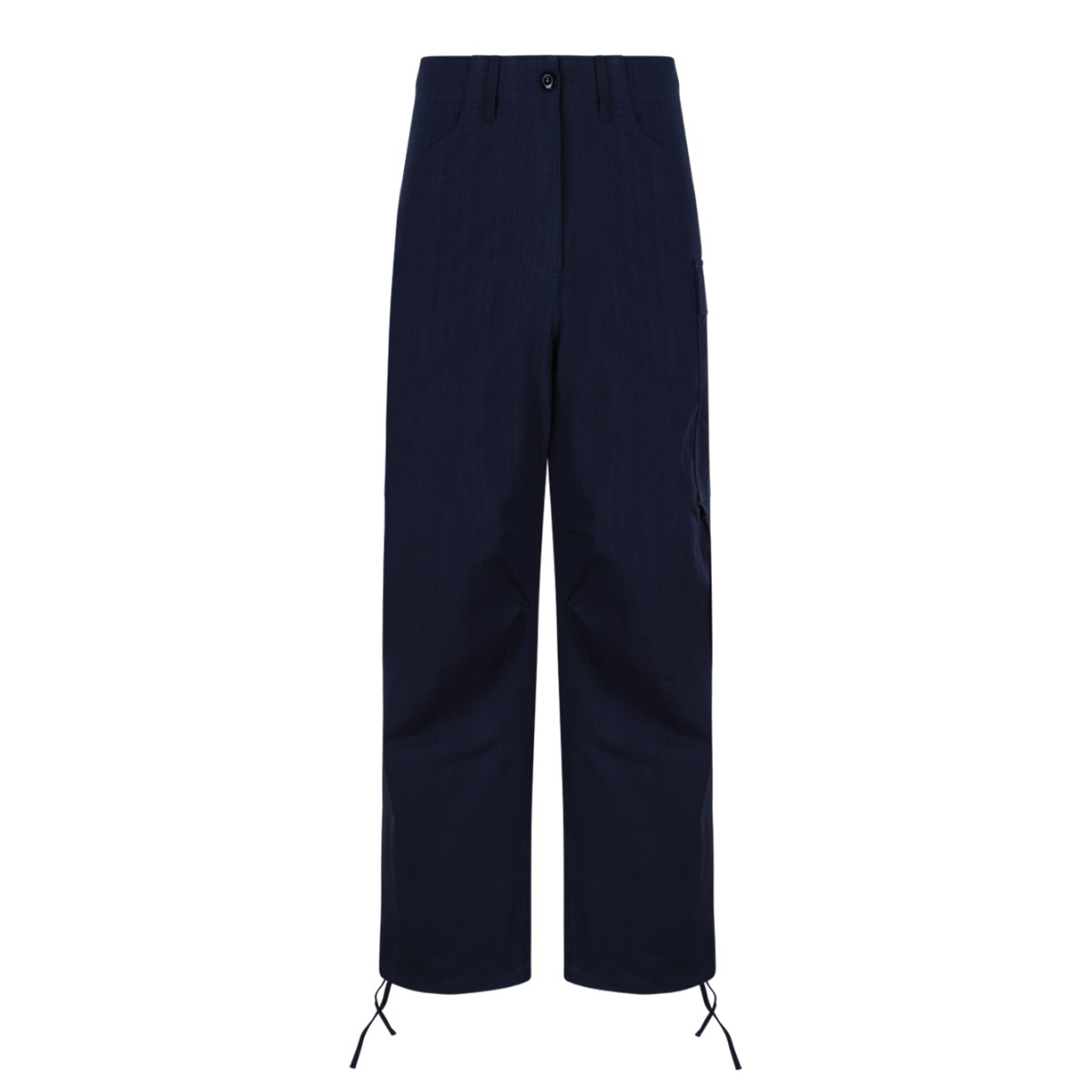 Kenzo Navy Blue Drawstring Trousers.