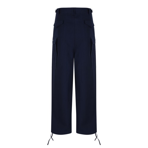 Kenzo Navy Blue Drawstring Trousers.