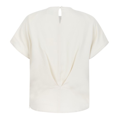 Isabel Marant Ivory Embellished Shoulder Top.