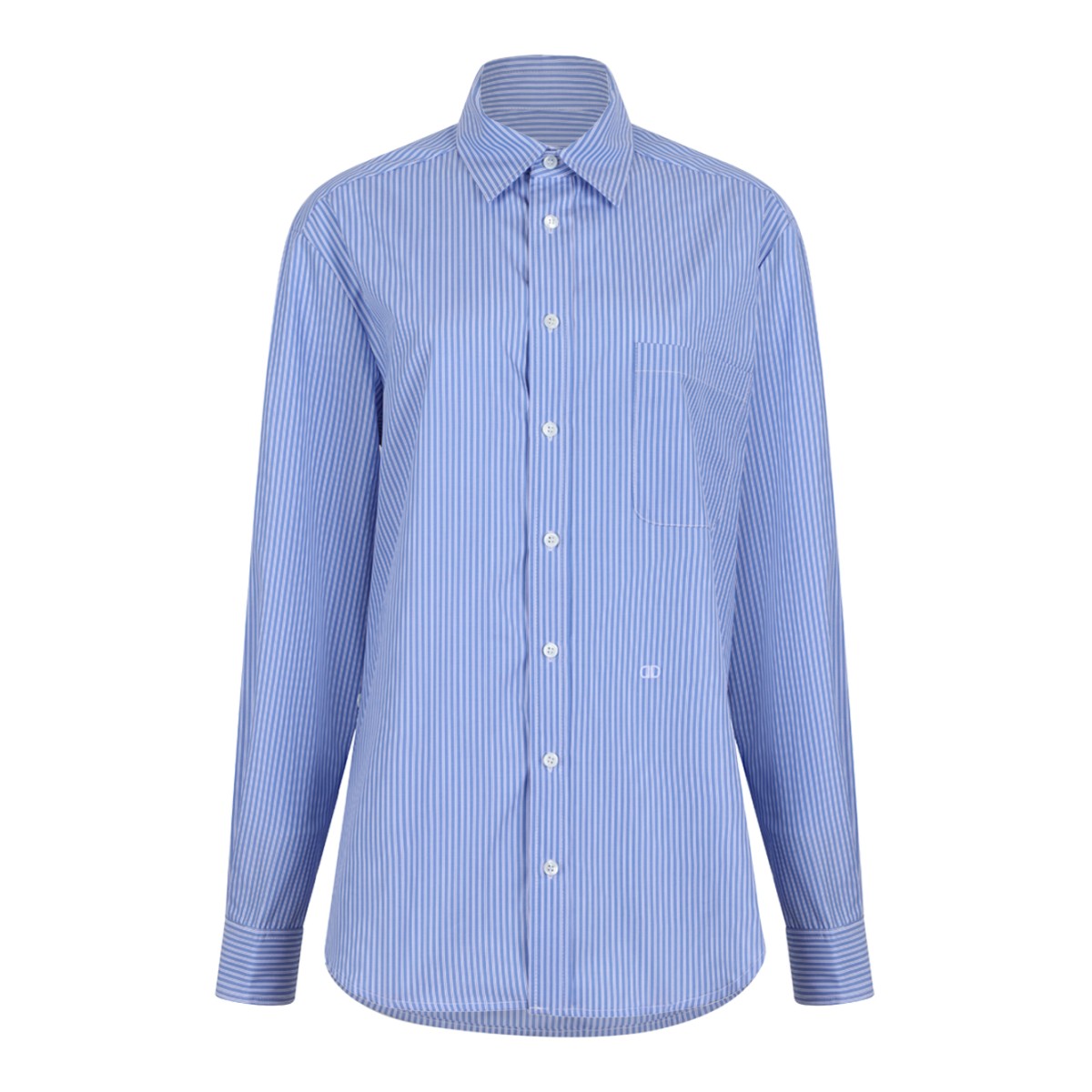 Douuod Light Blue Striped Shirt.