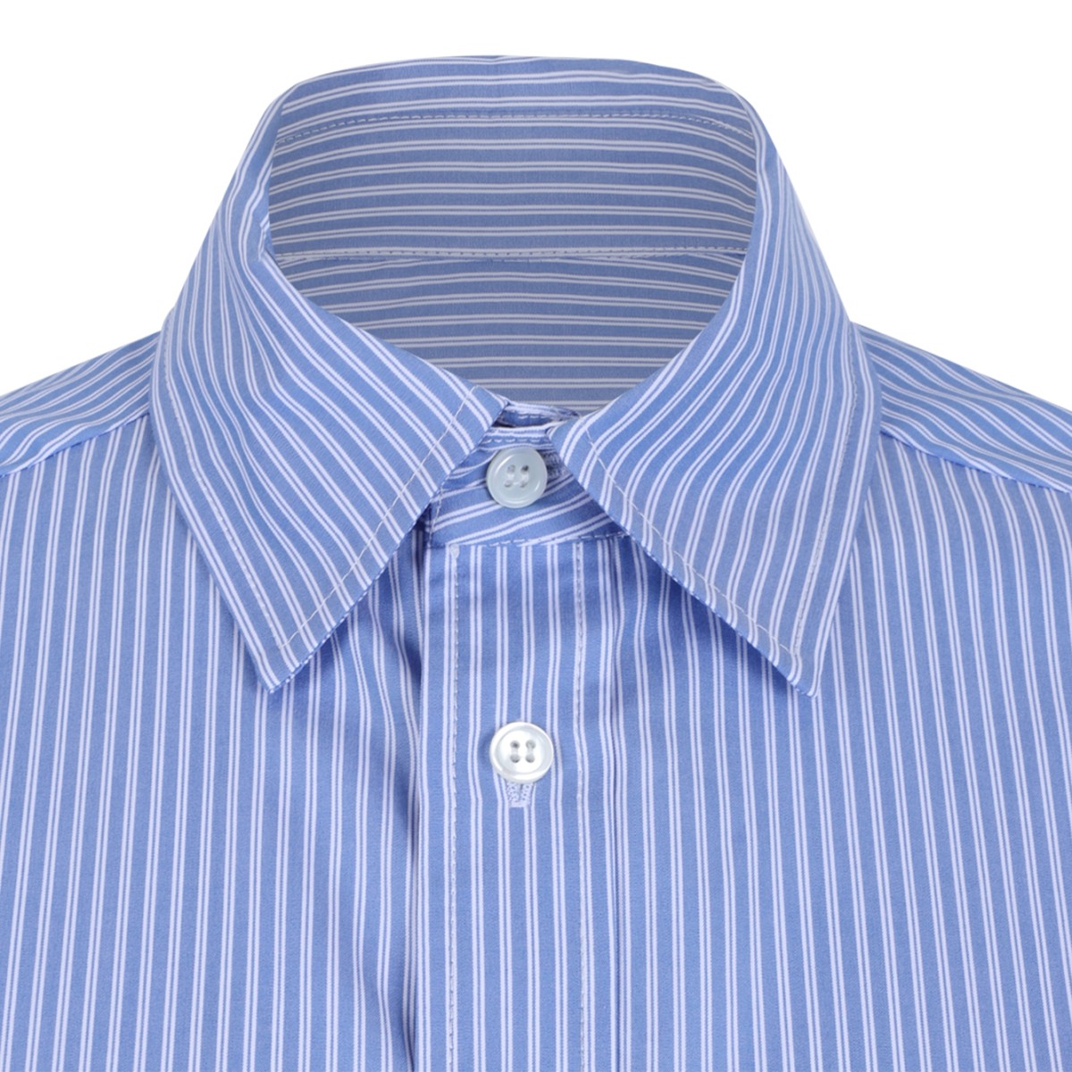 Douuod Light Blue Striped Shirt.
