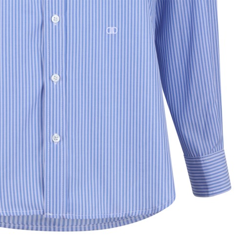 Douuod Light Blue Striped Shirt.
