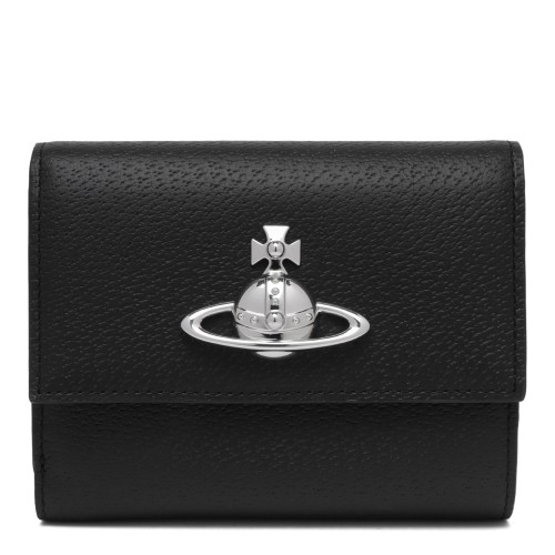 Vivienne Westwood Black Orb Logo Wallet.