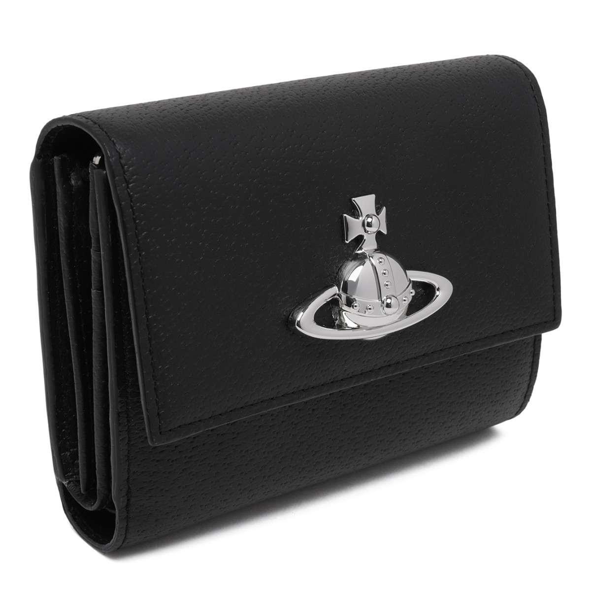 Vivienne Westwood Black Orb Logo Wallet.