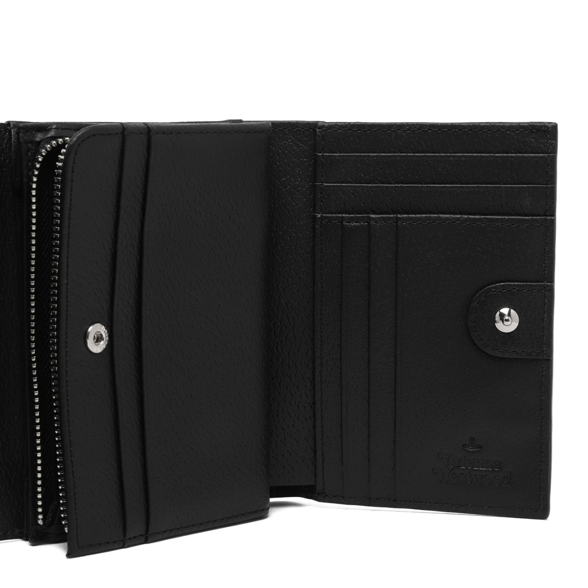 Vivienne Westwood Black Orb Logo Wallet.