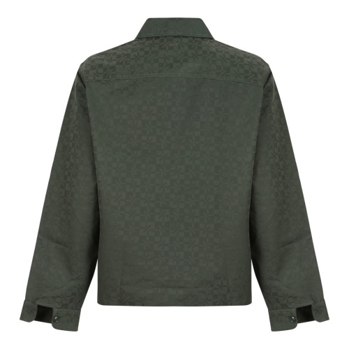 Kenzo Khaki Green Utility Overshirt. 2