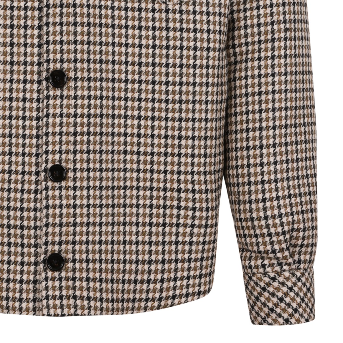 Dolce & Gabbana Brown Check Overshirt.