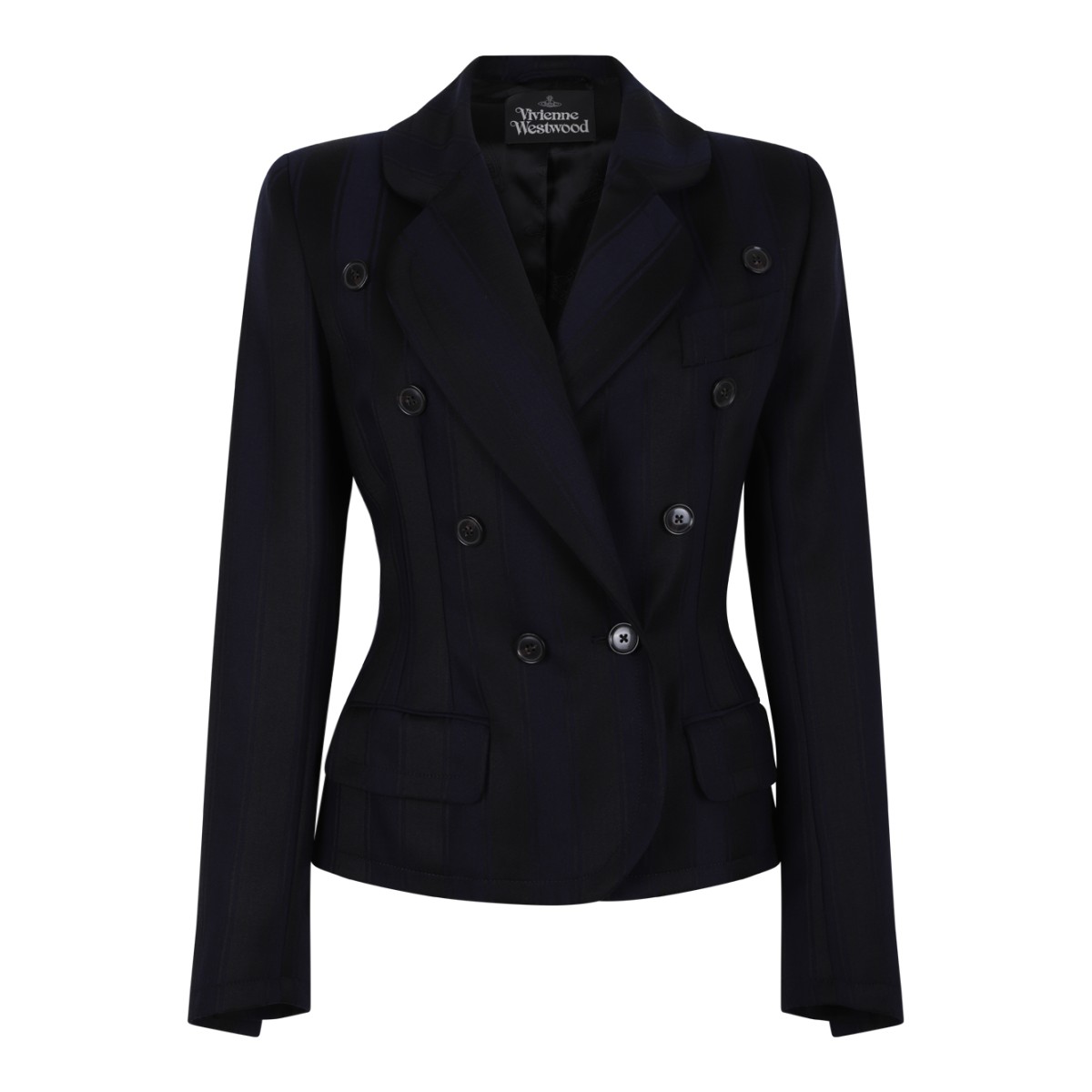 Vivienne Westwood Black Double-Breasted Blazer.
