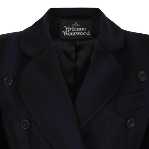 Vivienne Westwood Black Double-Breasted Blazer.