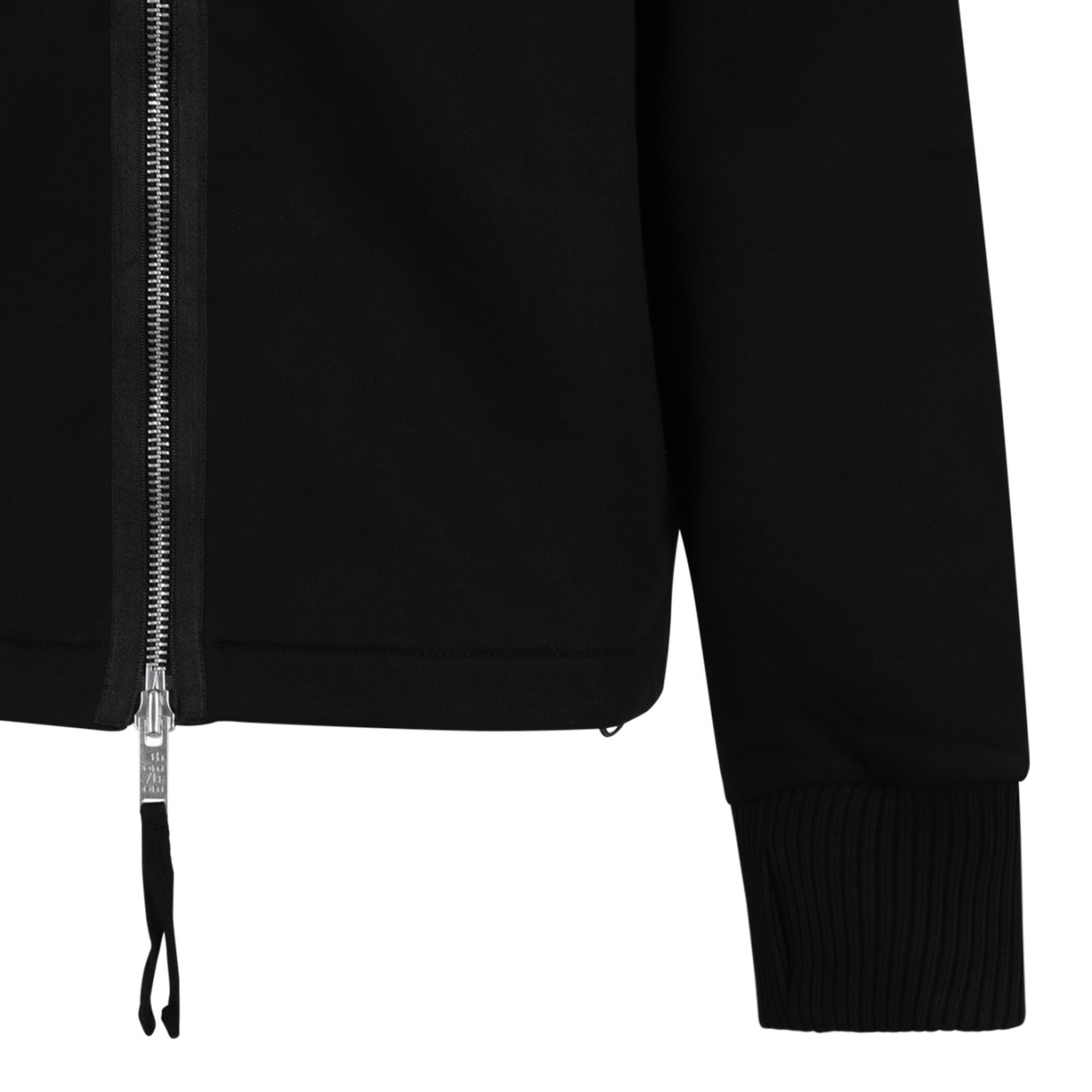 Thom Krom Black High-Neck Zip-Up Jacket.