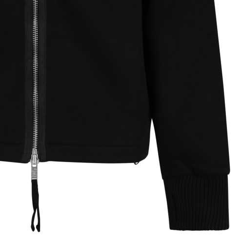 Thom Krom Black High-Neck Zip-Up Jacket.