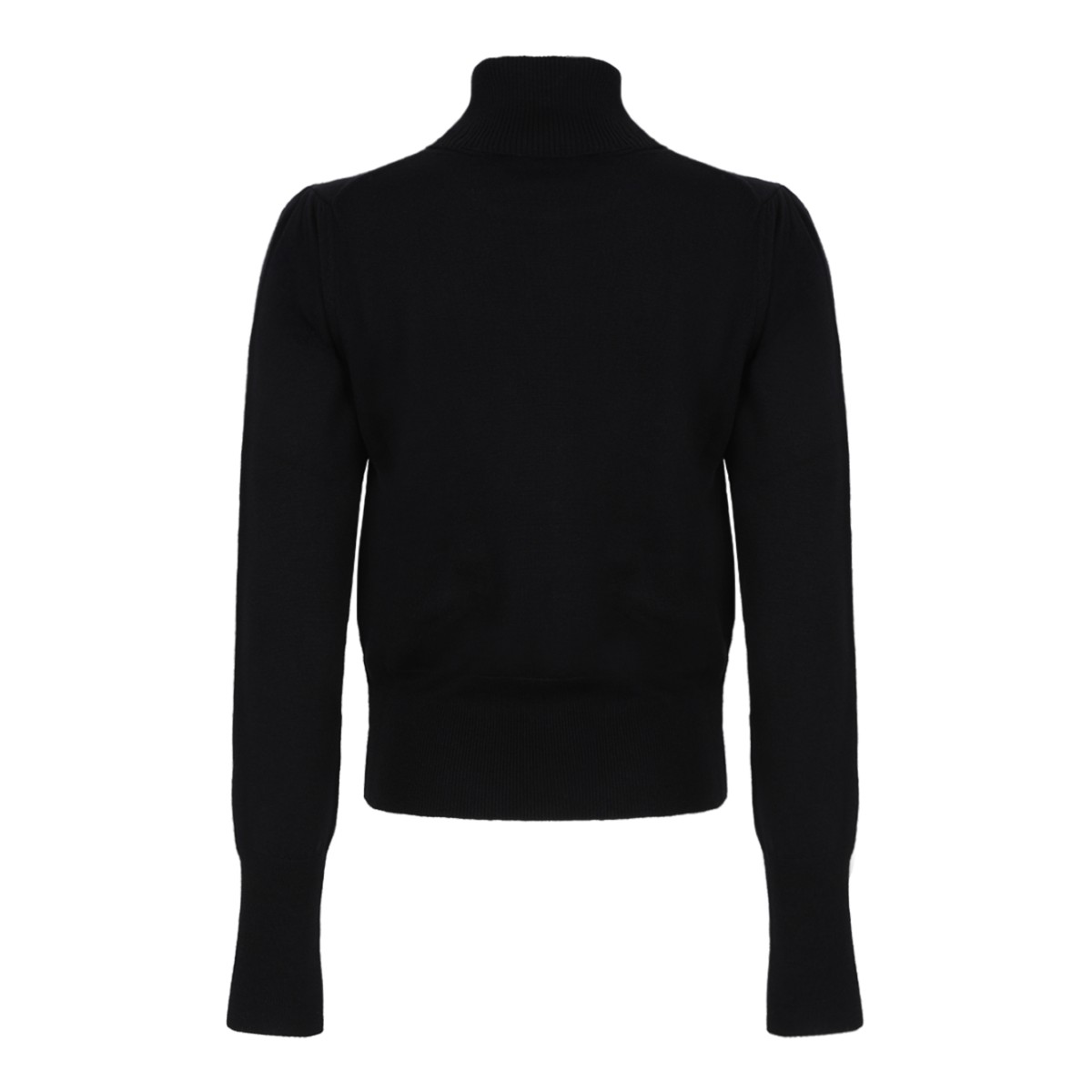 Vivienne Westwood Black Orb Logo Turtleneck Sweater.