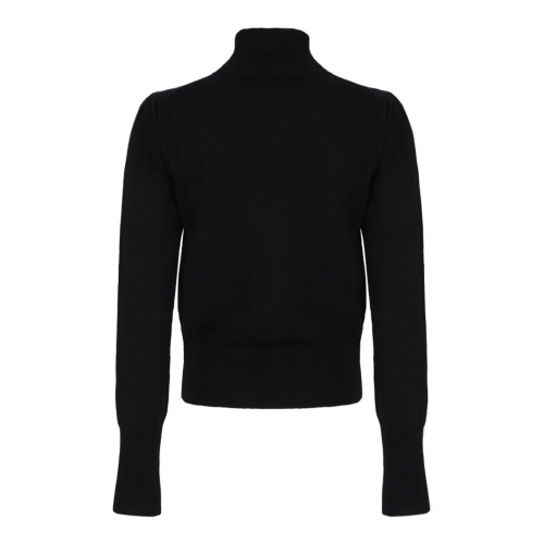 Vivienne Westwood Black Orb Logo Turtleneck Sweater.