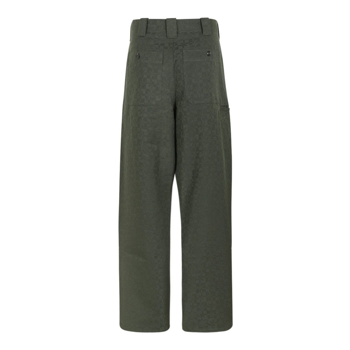 Kenzo Khaki Green Utility Trousers.