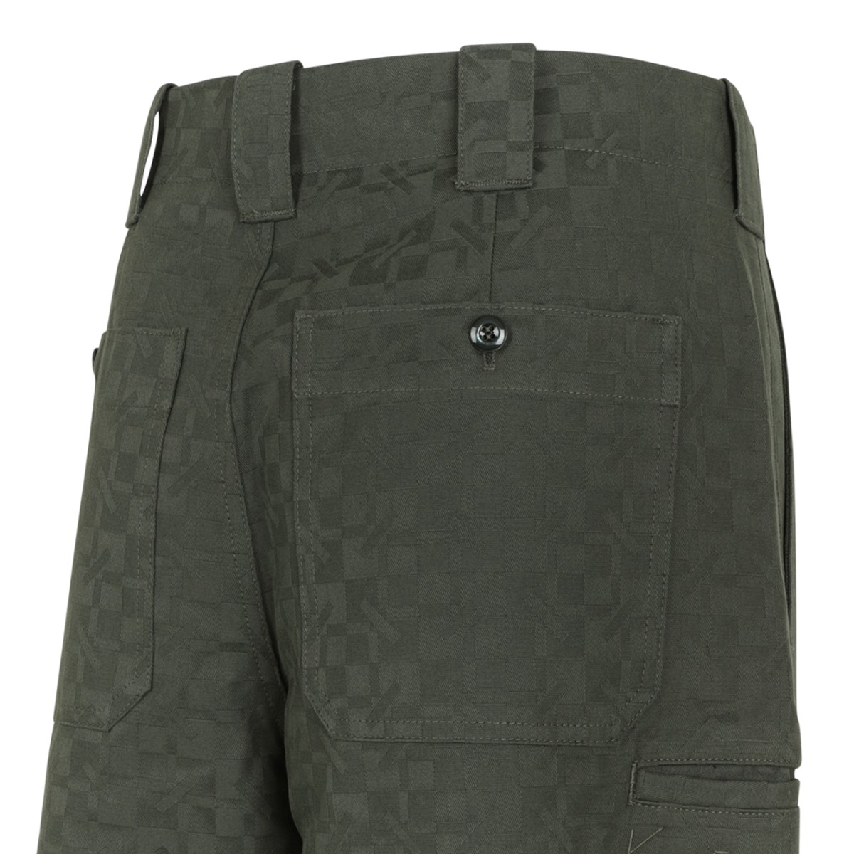Kenzo Khaki Green Utility Trousers.