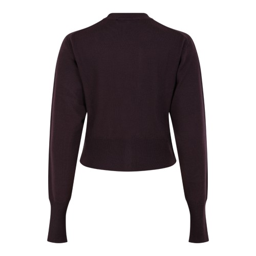 Vivienne Westwood Burgundy Orb Logo Cardigan.