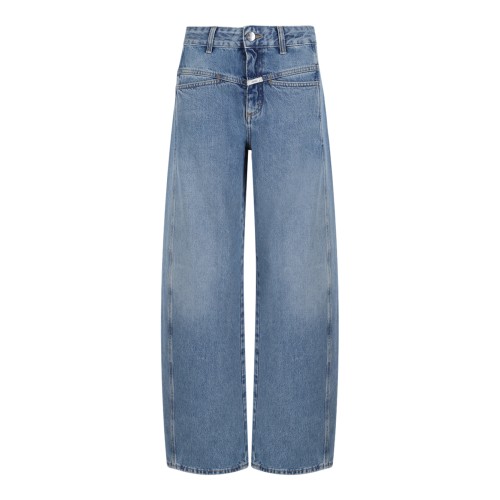 Closed Light Blue Wide-Leg Jeans.