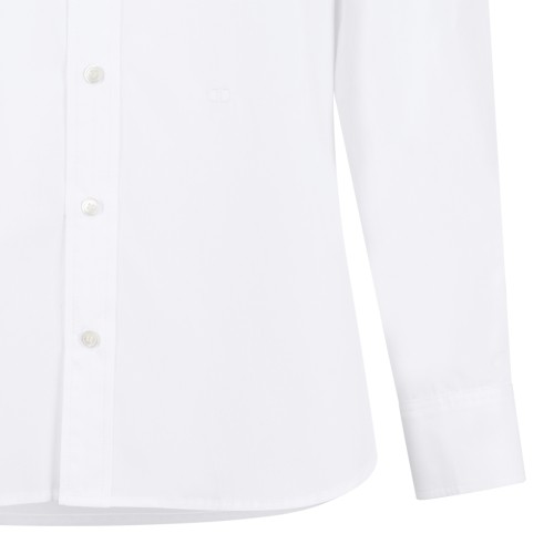 Douuod White Classic Cotton Shirt.