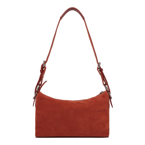 Vivienne Westwood Rust Red Suede Shoulder Bag. 2