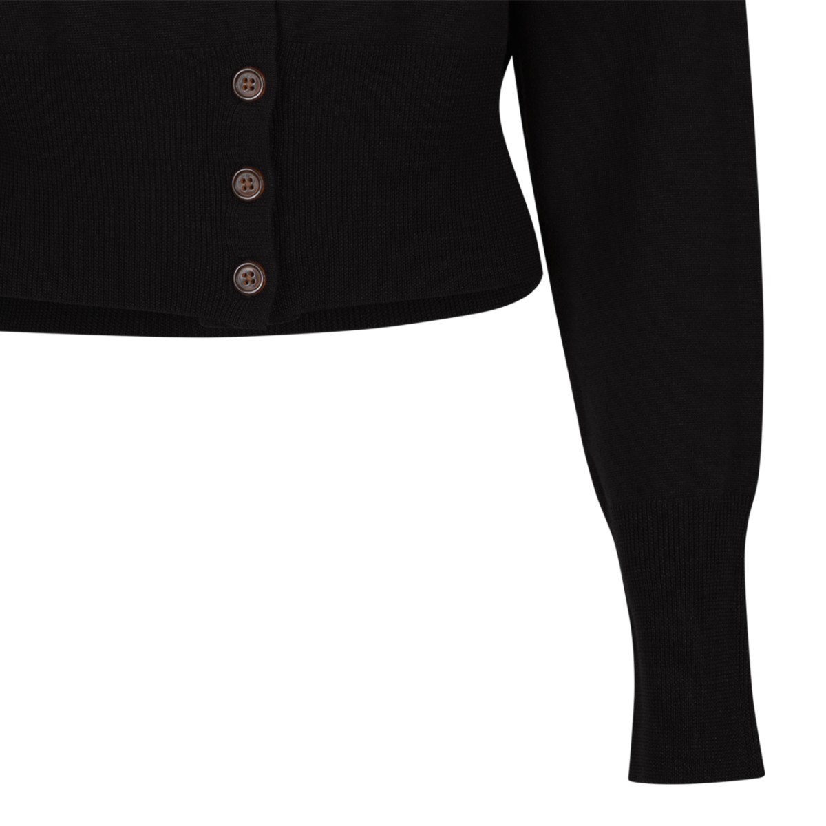 Vivienne Westwood Black Orb Logo Cardigan.