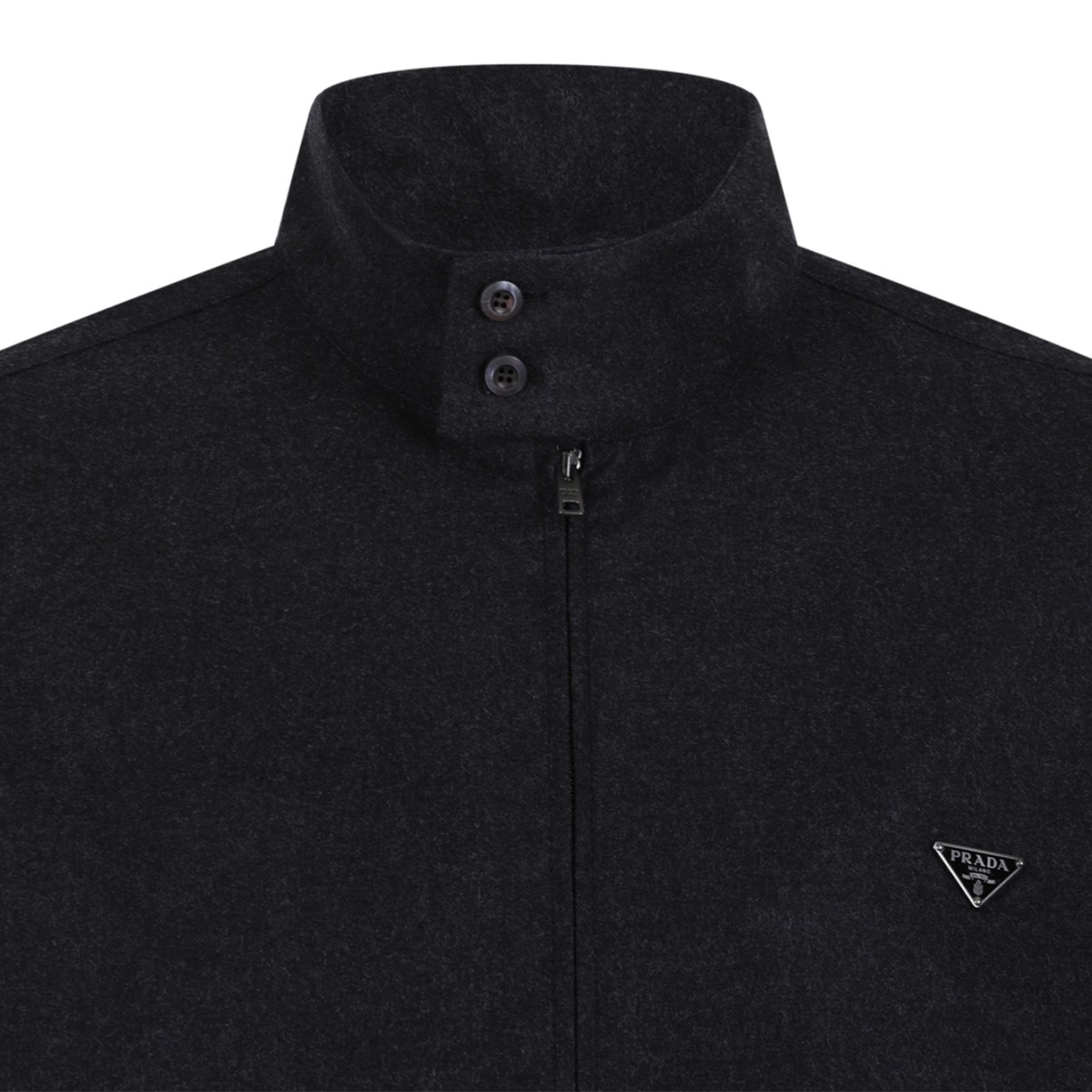 Prada Black Zip-Up Jacket.