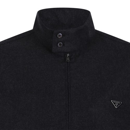 Prada Black Zip-Up Jacket.