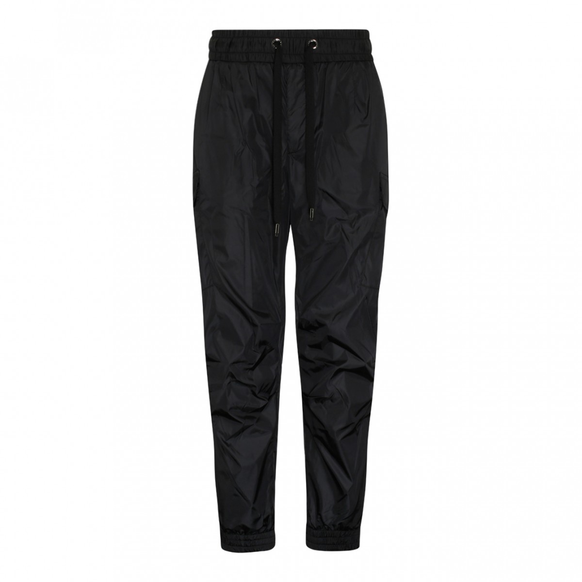 Dolce & Gabbana Black Tapered Cargo Track Pants.| COLOGNESE 1882