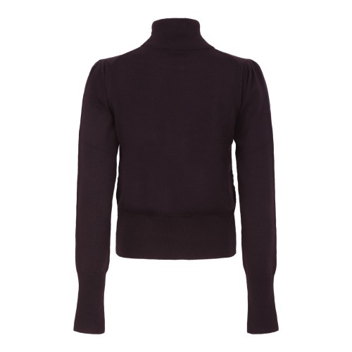 Vivienne Westwood Burgundy Turtleneck Sweater.