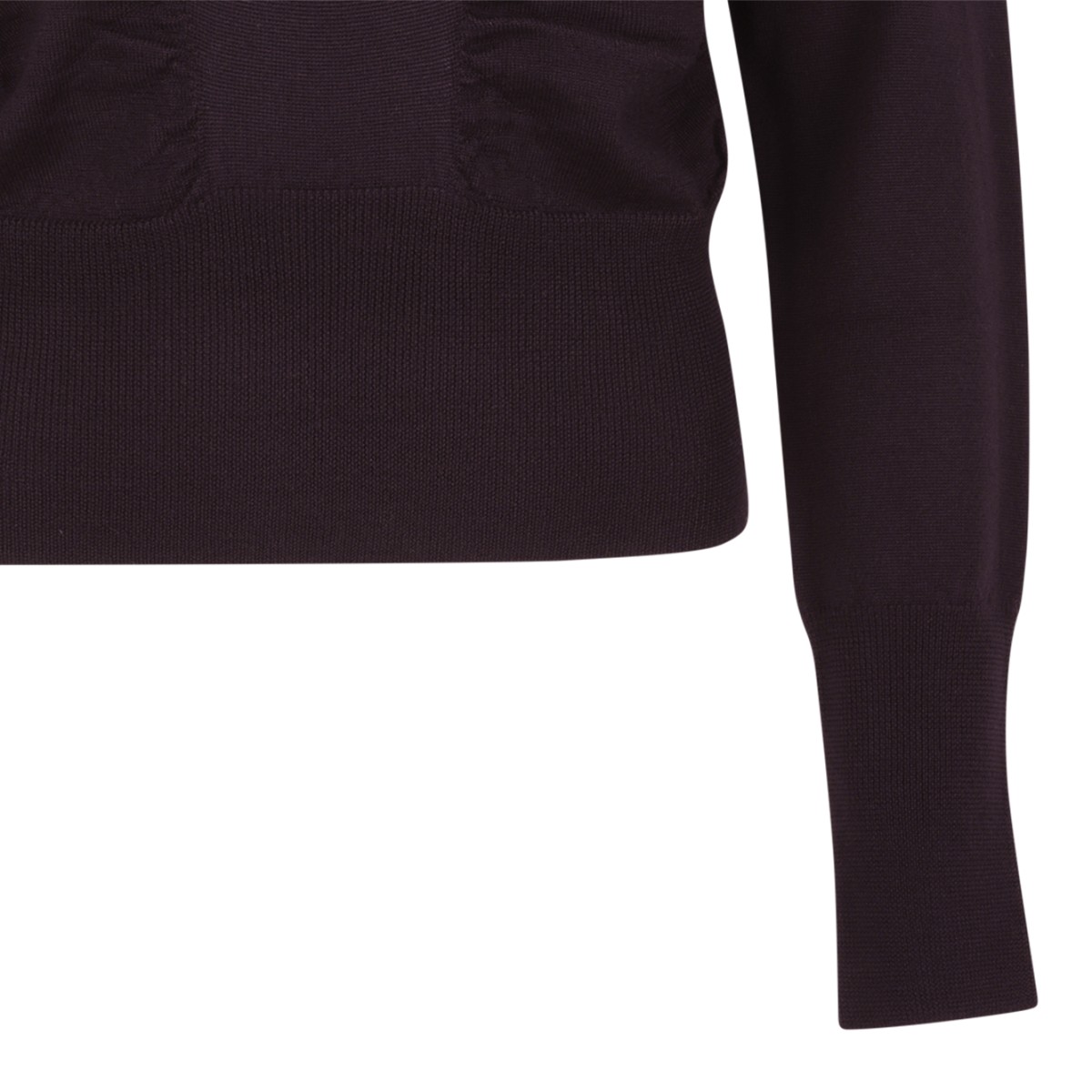 Vivienne Westwood Burgundy Turtleneck Sweater.