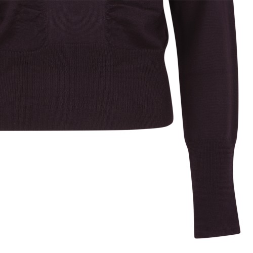Vivienne Westwood Burgundy Turtleneck Sweater.