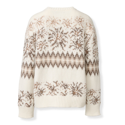 Fabiana Filippi Ivory Fair Isle Sweater. 2