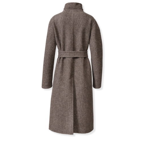 Fabiana Filippi Brown Belted Wool Coat. 2