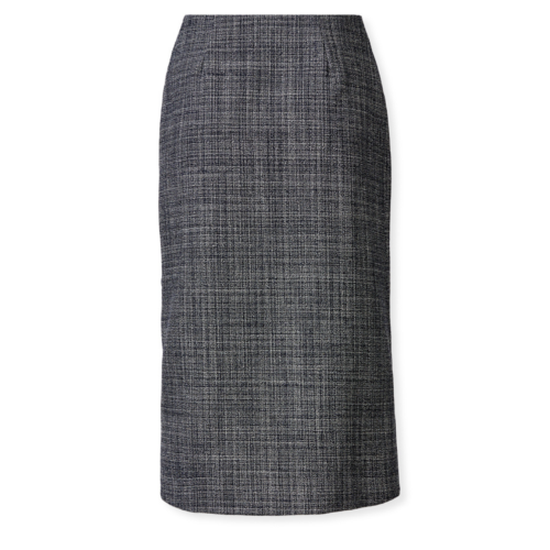 Fabiana Filippi Grey Check Midi Skirt. 2