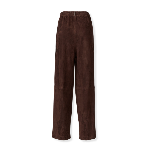 Fabiana Filippi Brown Suede Trousers. 2