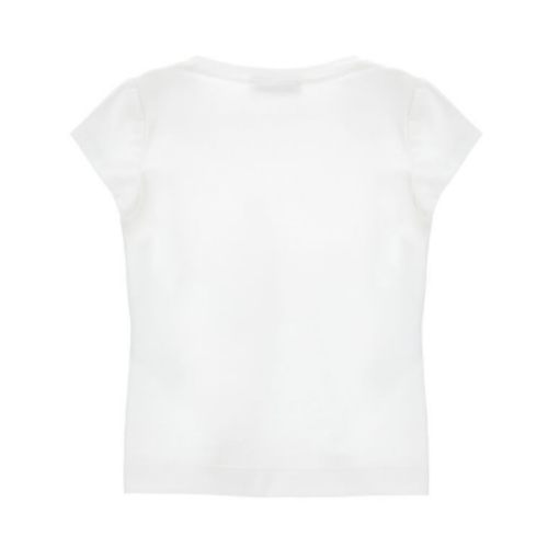 White Floral Bow T-Shirt. 2