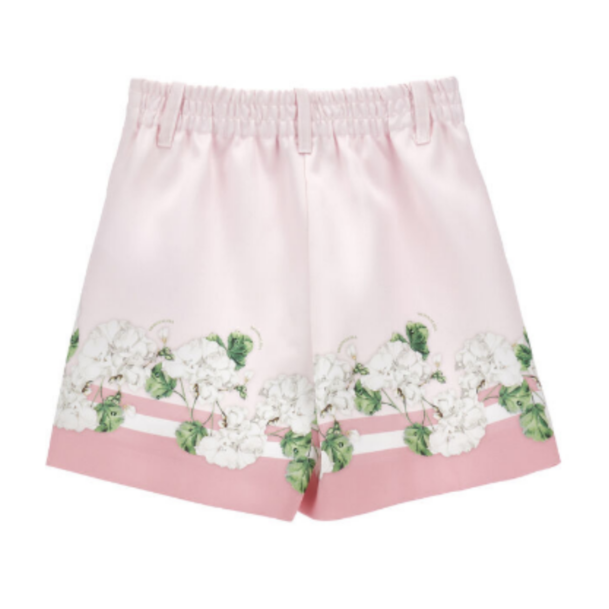 Pink Floral Tailored Shorts.