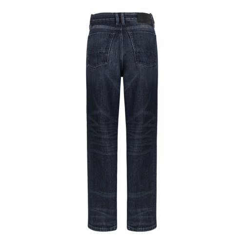 Dark Blue Straight-Leg Jeans 2