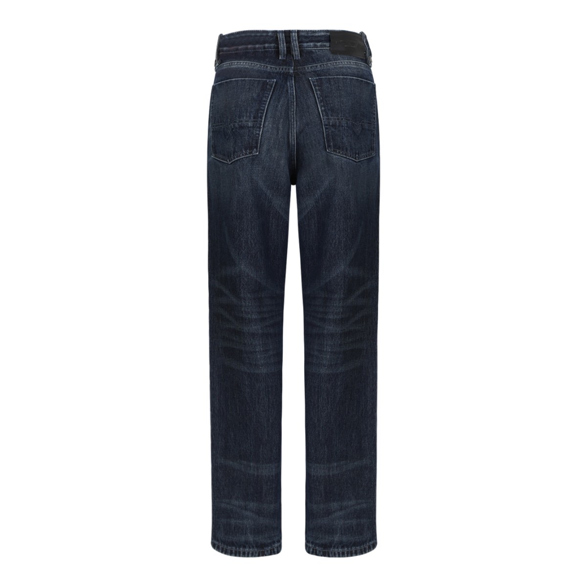 Dark Blue Straight-Leg Jeans