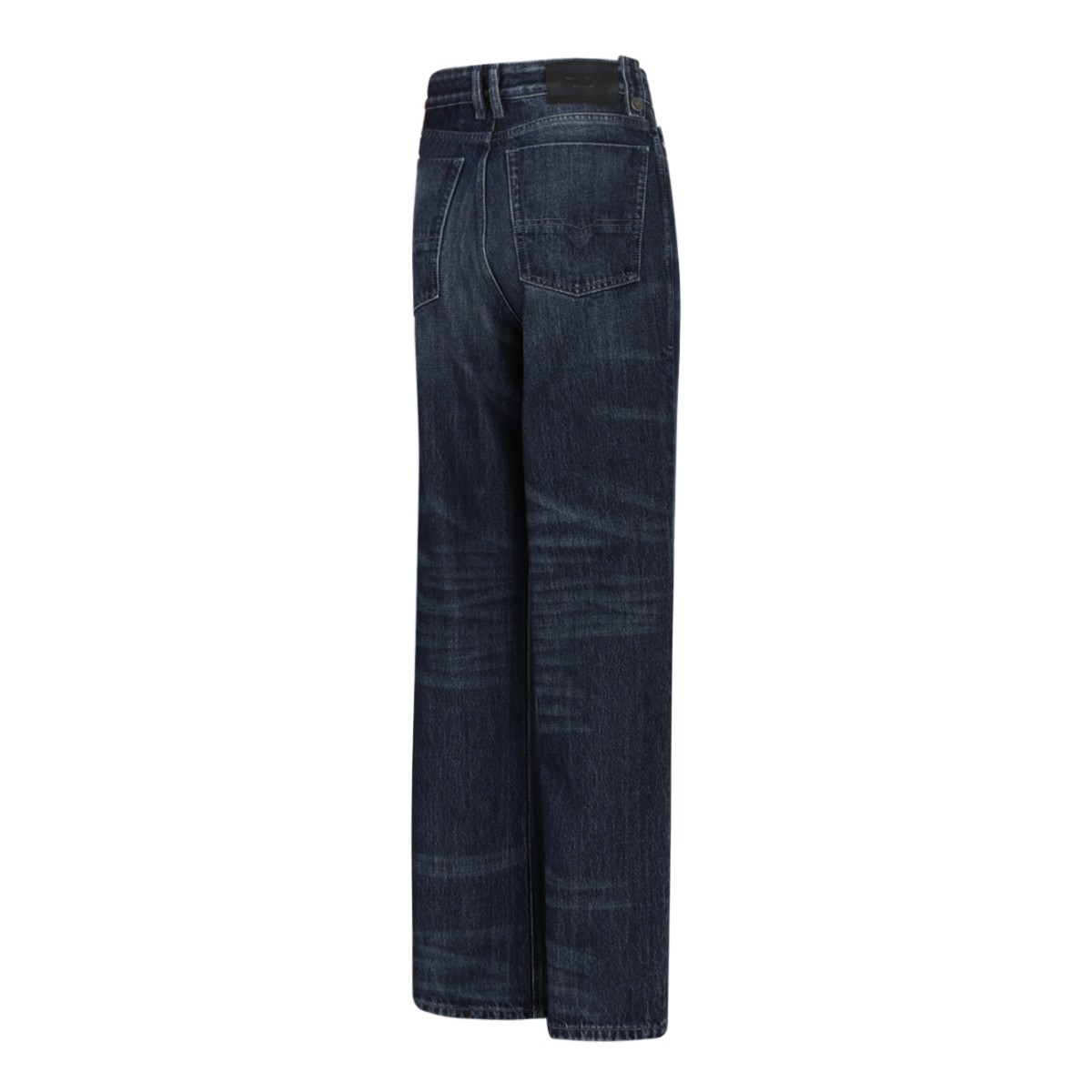Dark Blue Straight-Leg Jeans