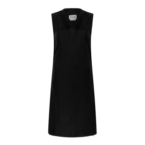 Black Sleeveless Midi Dress