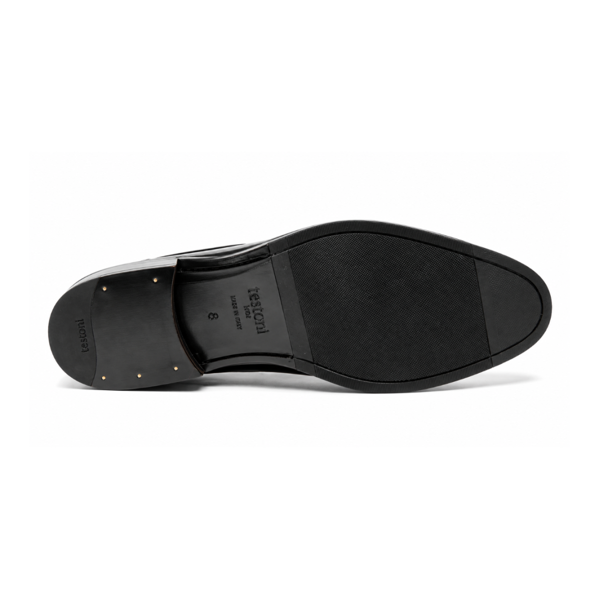 Black Leather Penny Loafers