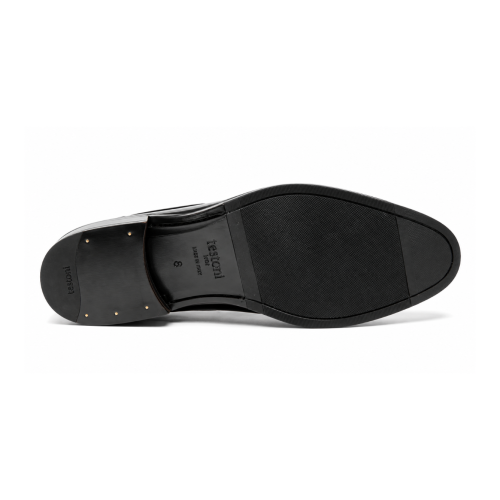 Black Leather Penny Loafers